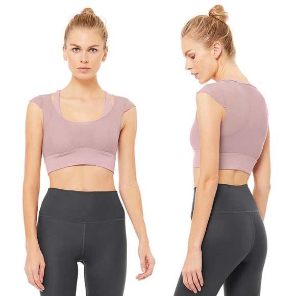 ALO Yoga Tops - Alo Yoga Joyful Bra - Dusted Plum